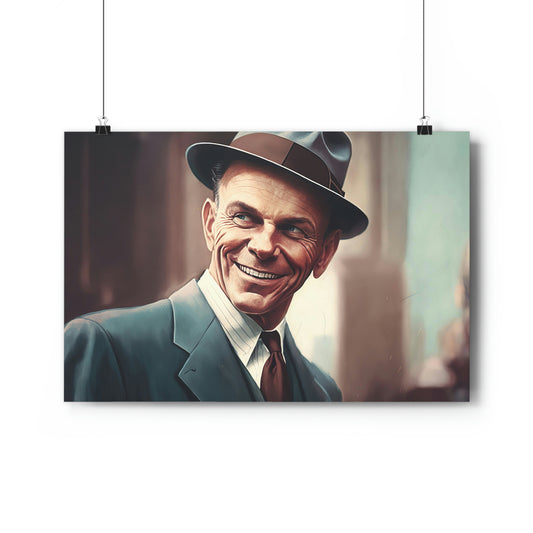 Dark Slate Gray Frank Sinatra Poster