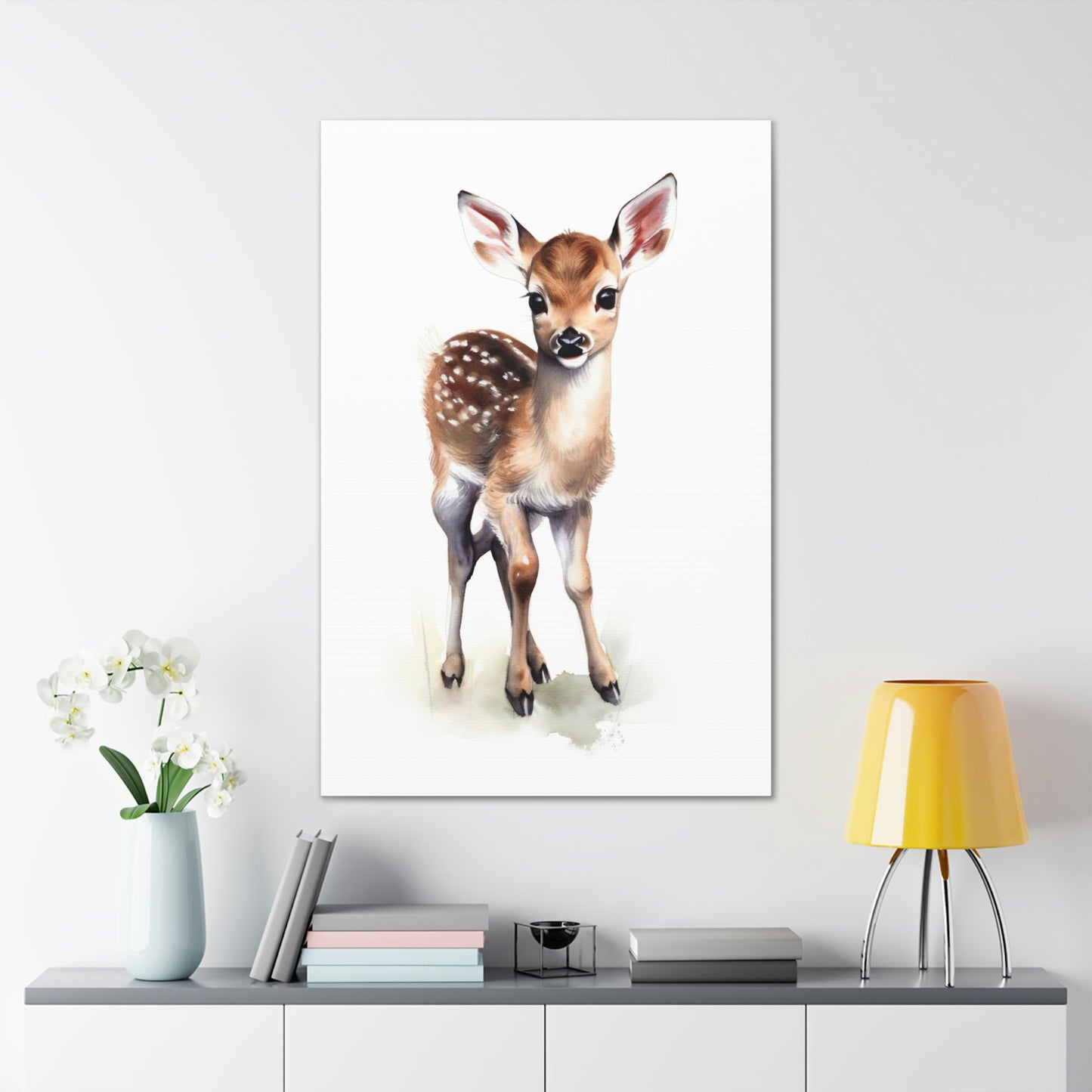 Deer Painting Canvas: Beautiful Watercolor Wall Art | Canvas | Animal Canvas, Animal Watercolour, Art & Wall Decor, Canvas, Canvas art Prints, canvas print, Fall Picks, Hanging Hardware, Home & Living, Indoor, Top Spring Products, Valentine's Day promotion | Prints with Passion