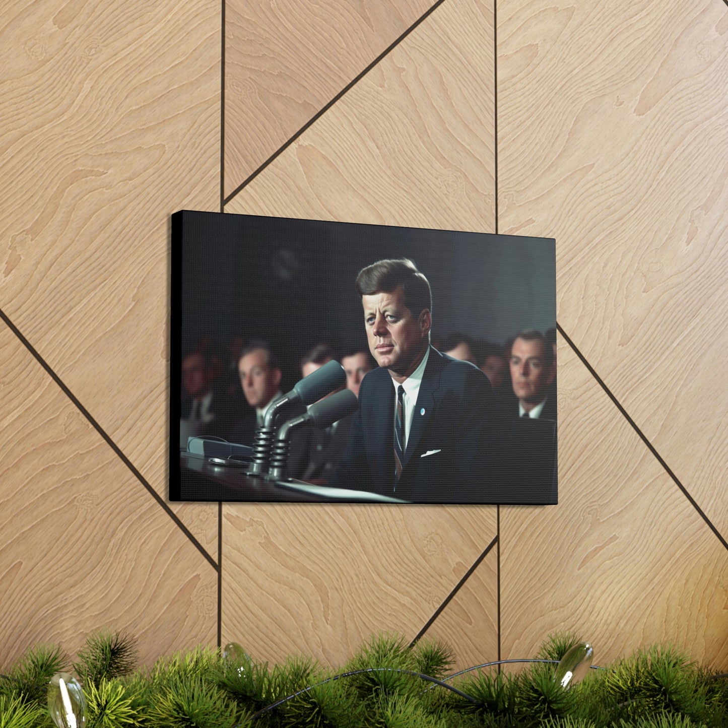 Tan JFK Canvas