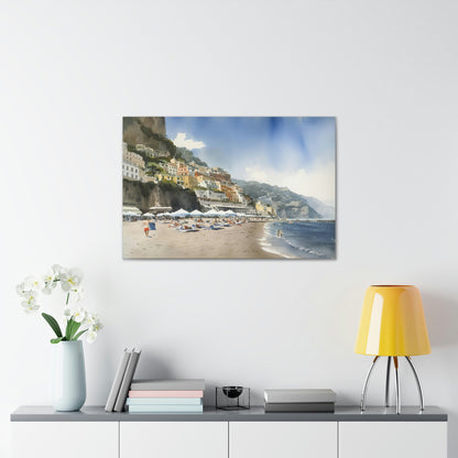 Coastal Wall Art: Amalfi Coast Canvas | Canvas | Art & Wall Decor, Art Canvas Print, Canvas, canvas art, canvas prints, canvas wall art, Fall Picks, Hanging Hardware, Home & Living, Indoor, Top Spring Products, Valentine's Day promotion, Wall Canvas | Prints with Passion