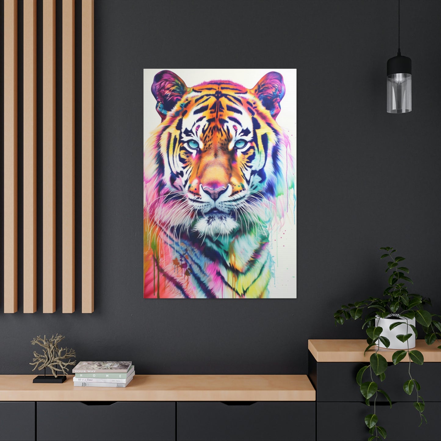 Tan The King of the Jungle: Bengal Tiger Canvas Print