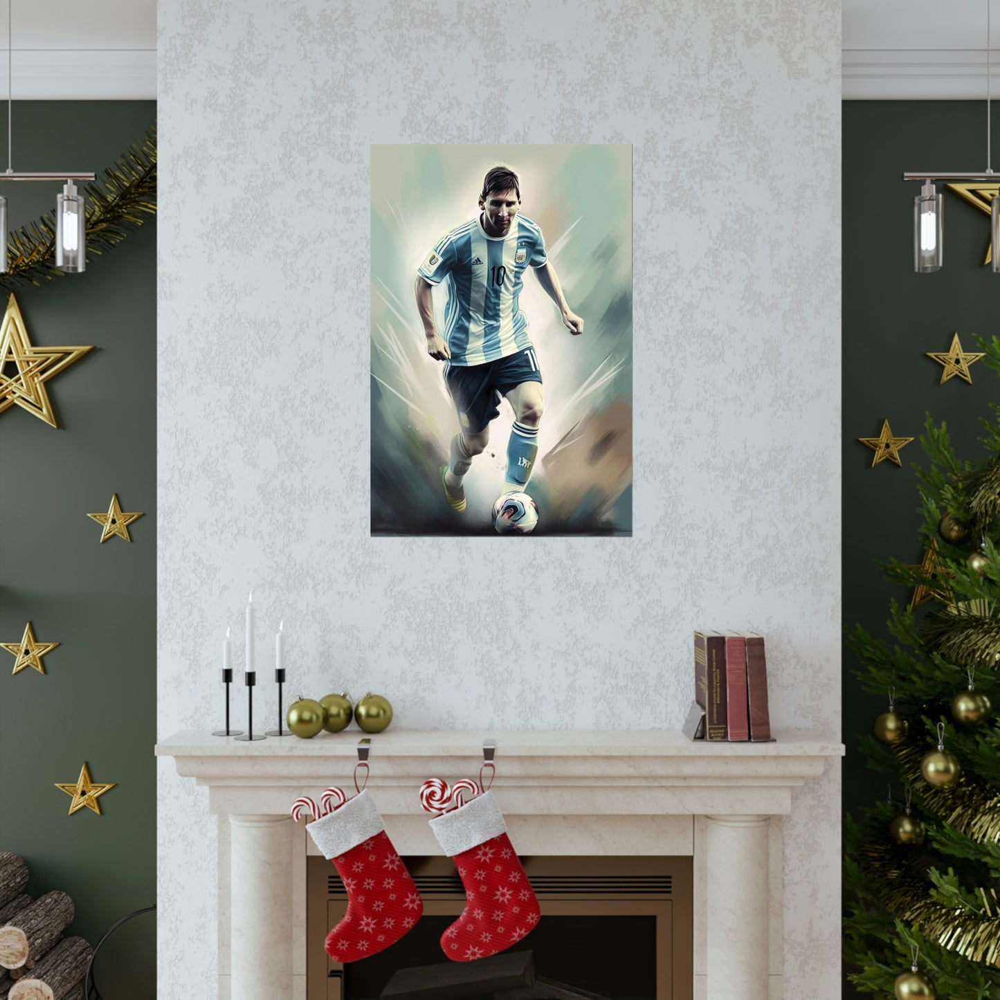 available in various sizes to suit any space. Explore the full collection at Messi Store for more posters that capture the essence of this legendary footballer. 
Meta Description: Shop the Messi Poster Collection at Messi Store for the ultimate tribute to Lionel Messi playing for Argentina. Choose from a variety of sizes to fit any space and experience the energy of Messi's game. 
Image Alt Texts: Messi Poster featuring Leo Messi playing for Argentina