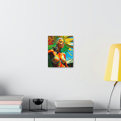 Light Gray Vibrant Celebration: Carnival in Rio Canvas Print