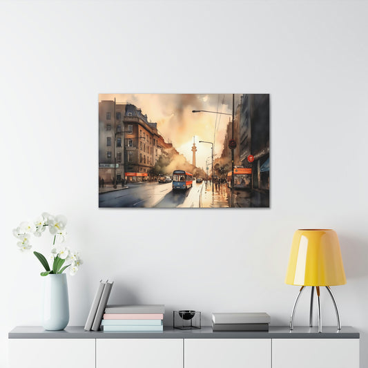 MBA Berlin Sunset Canvas | Canvas | Art & Wall Decor, Art Canvas Print, Authentic canvas, Canvas, Canvas Printing, canvas prints, canvas wall art, Fall Picks, Hanging Hardware, Home & Living, Indoor, Top Spring Products, Valentine's Day promotion, Wall Canvas | Prints with Passion