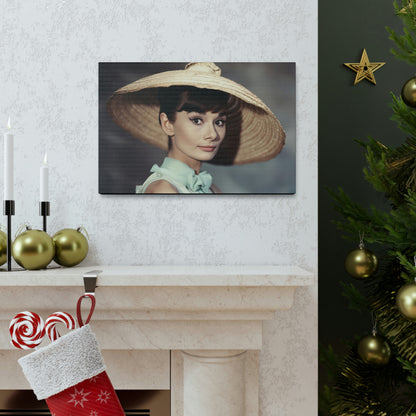 Gray Audrey Hepburn Canvas