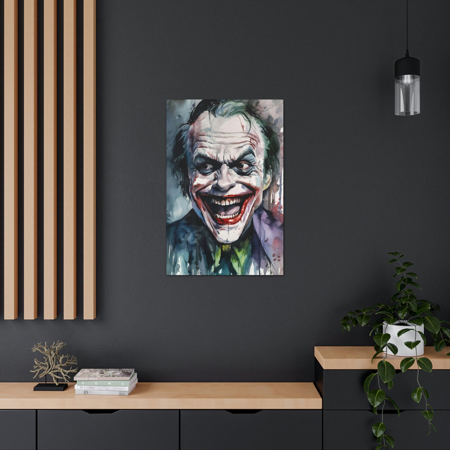 Dark Slate Gray Nicholson Joker Canvas