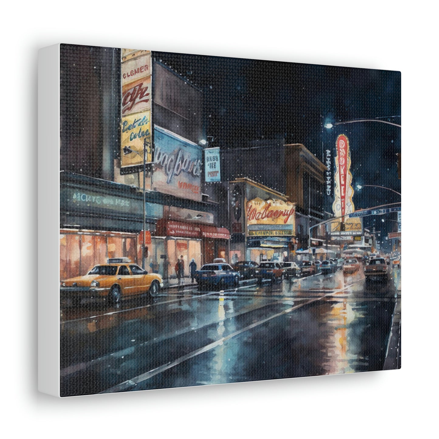 Vegas Canvas Print : Vegas Nights: Dazzling Lights and Energy