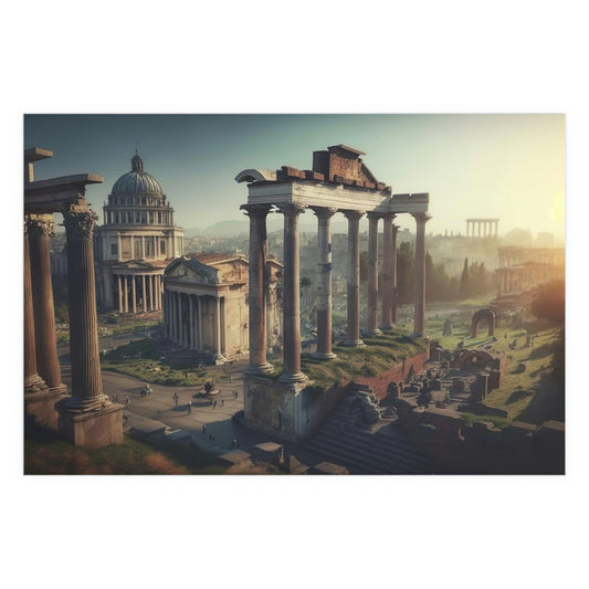 Dark Slate Gray The Majesty of Ancient Rome Poster