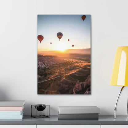 Light Gray Air Balloons Canvas