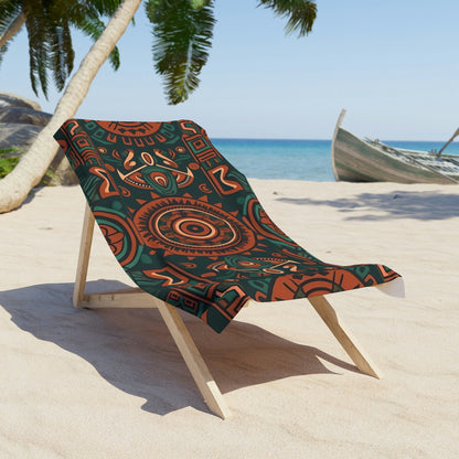 Light Gray Aztec Beach Towel