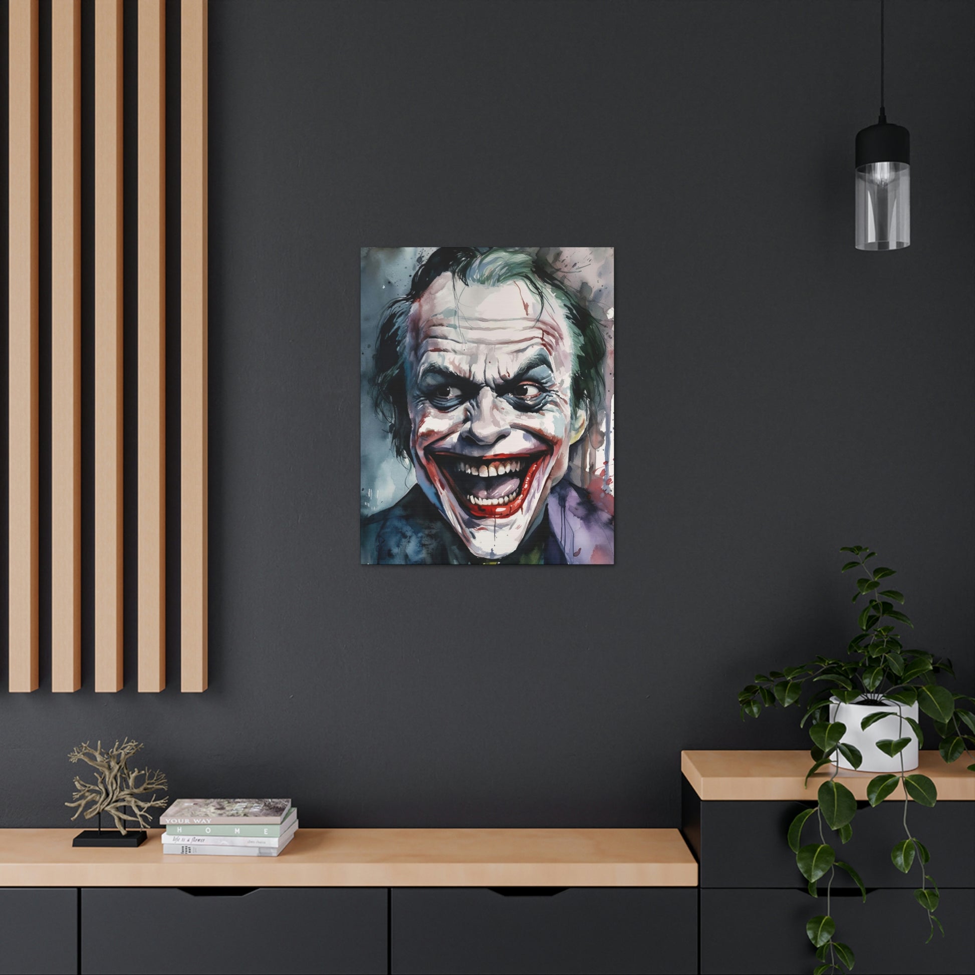 Dark Slate Gray Nicholson Joker Canvas