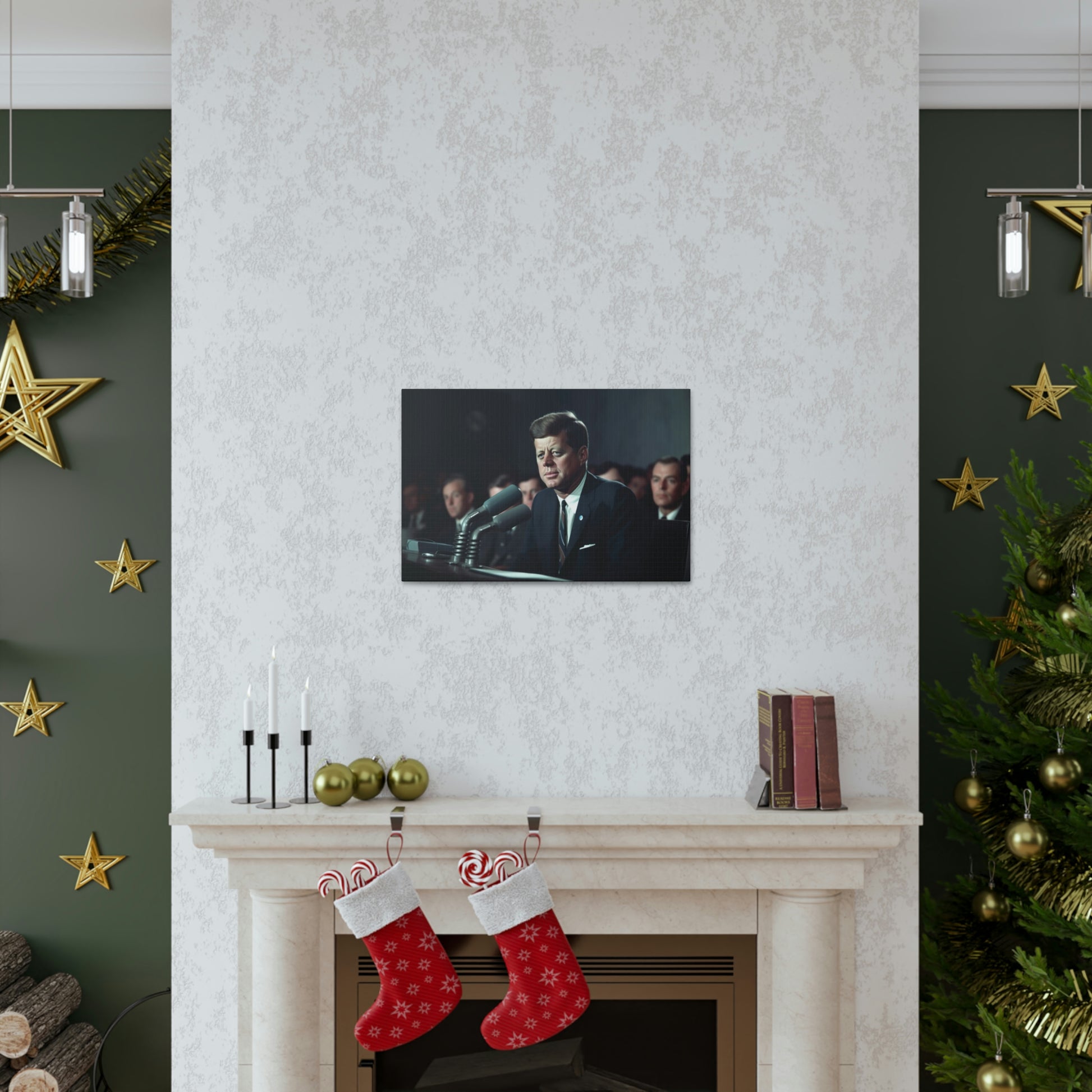 Dark Slate Gray JFK Canvas