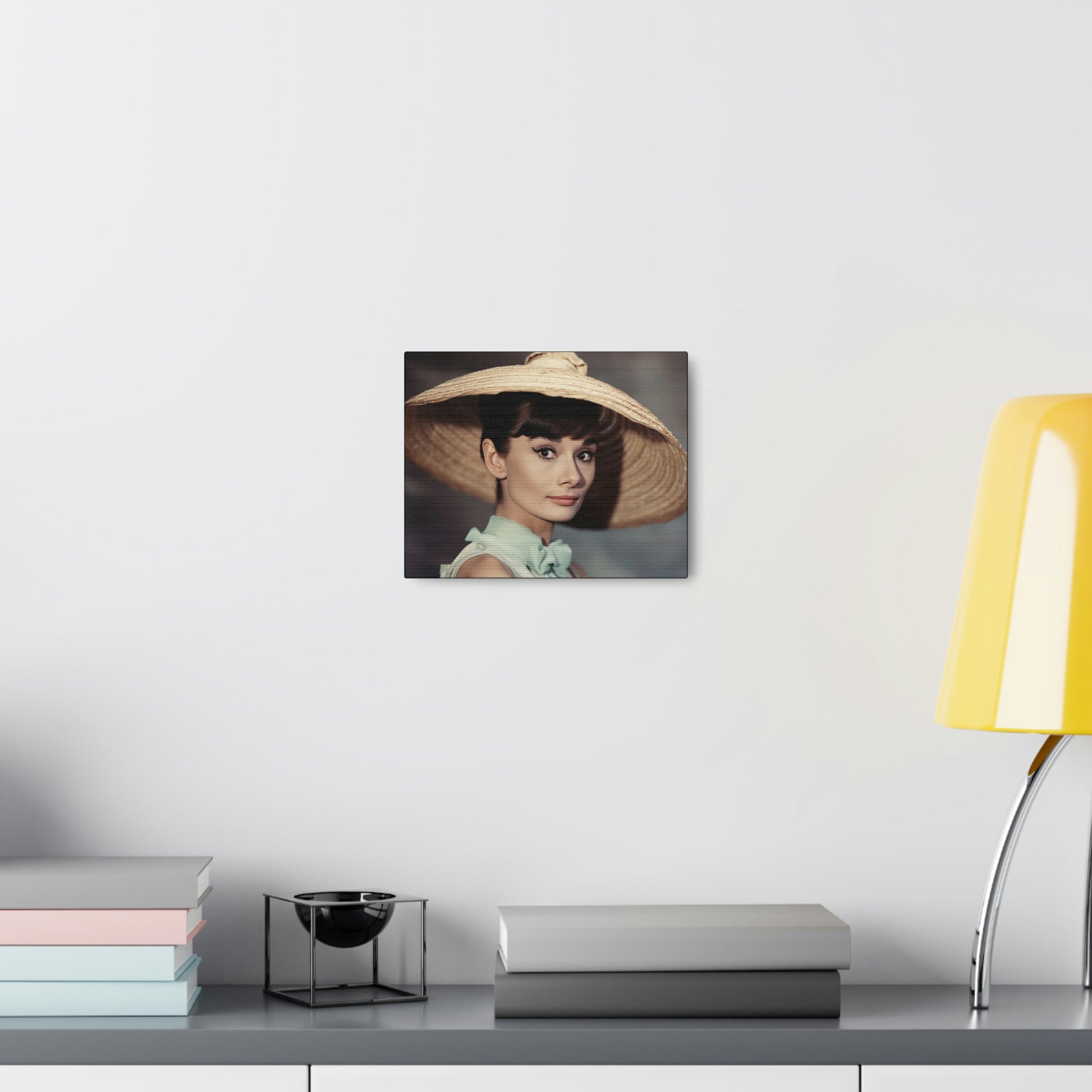 Light Gray Audrey Hepburn Canvas