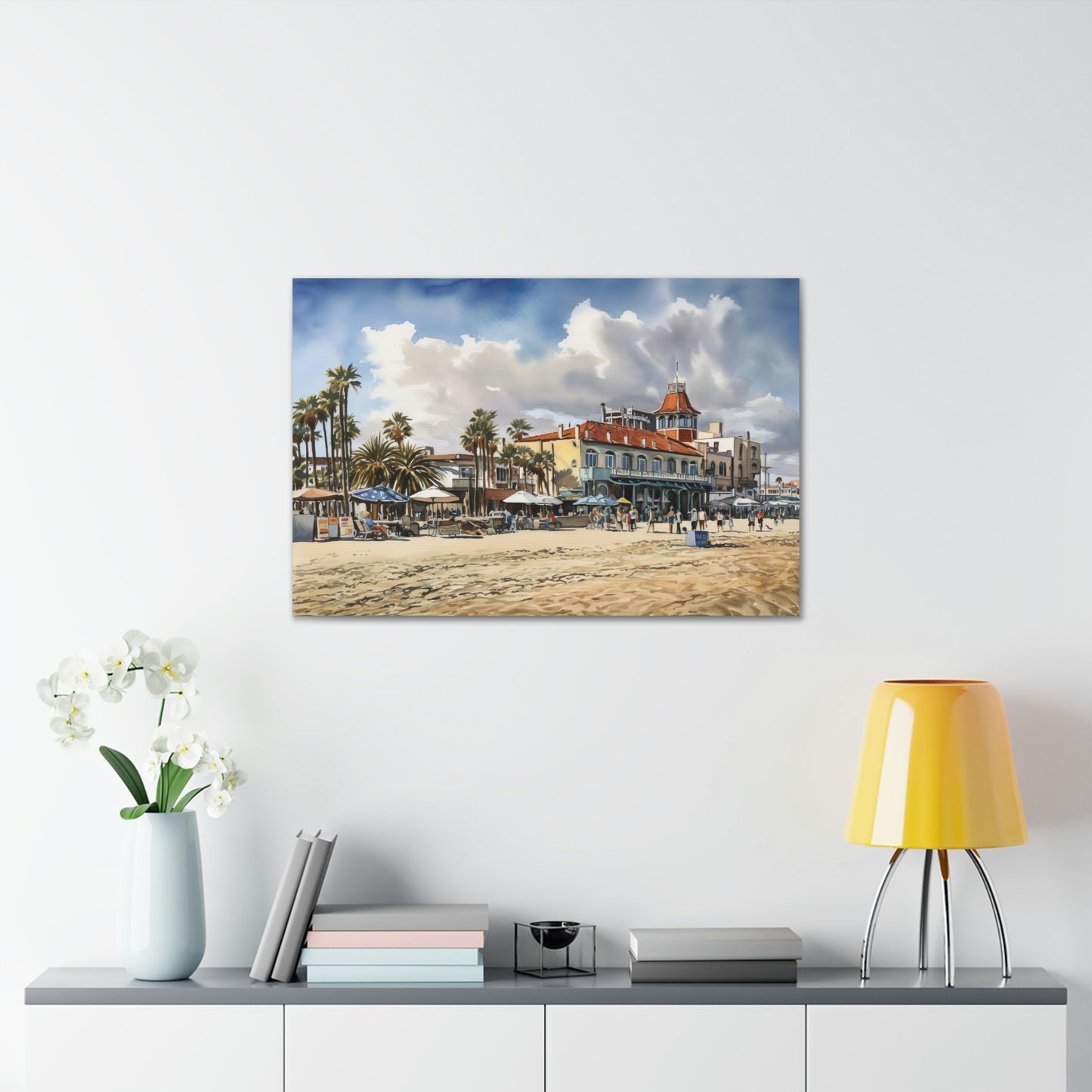 Venice Vibes: Bohemian Beachfront and Colorful Sunsets - Canvas Print | Canvas | Art & Wall Decor, Canvas, Fall Picks, Hanging Hardware, Home & Living, Indoor, Top Spring Products, Valentine's Day promotion | Prints with Passion