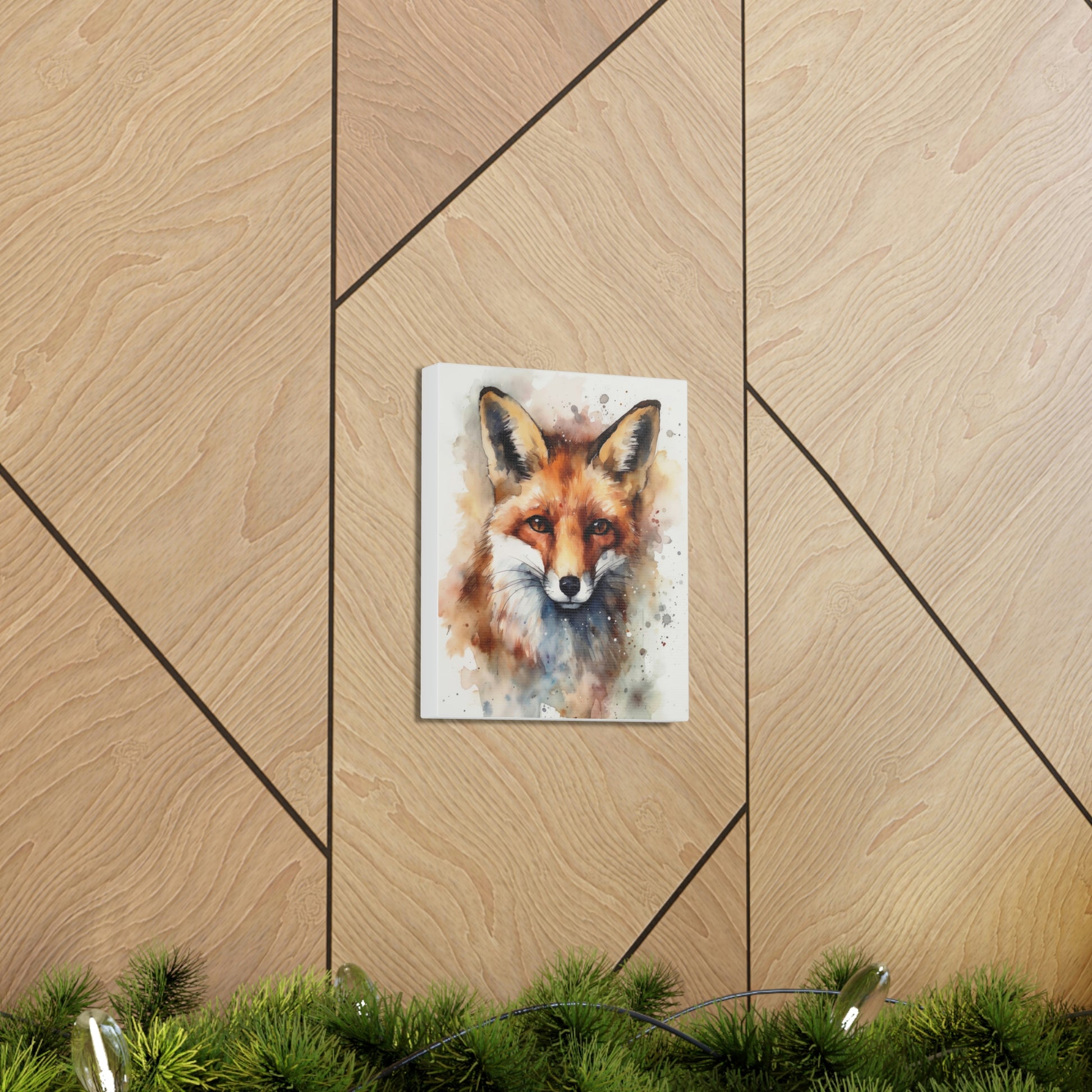 Tan Sly and Beautiful: Fox Canvas Print for Nature and Wildlife Lovers