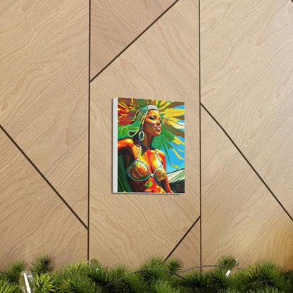 Tan Vibrant Celebration: Carnival in Rio Canvas Print