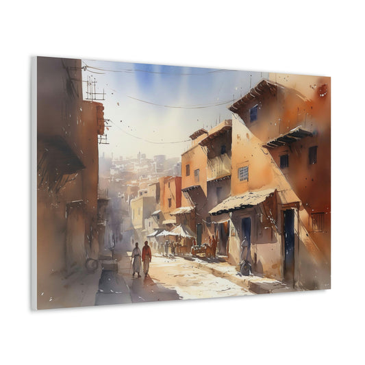 Dim Gray Marrakesh Canvas