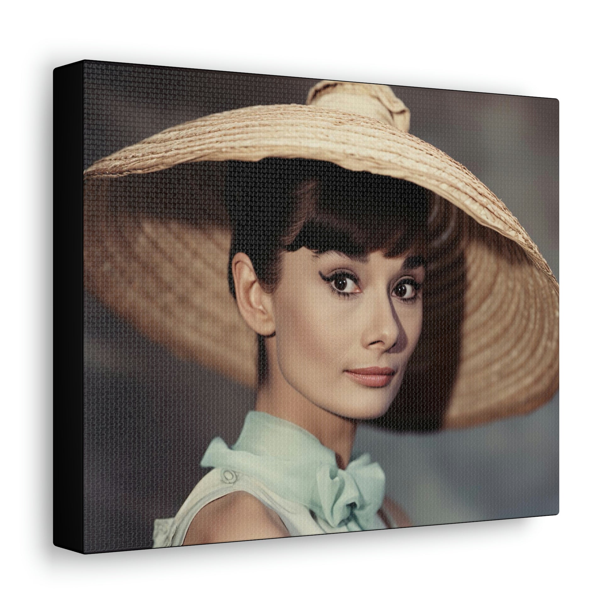 Dark Slate Gray Audrey Hepburn Canvas