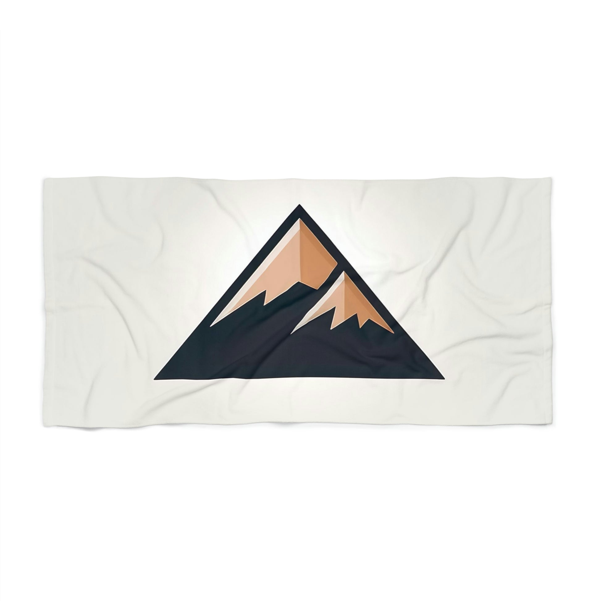 Beige Mountain Logo Towel
