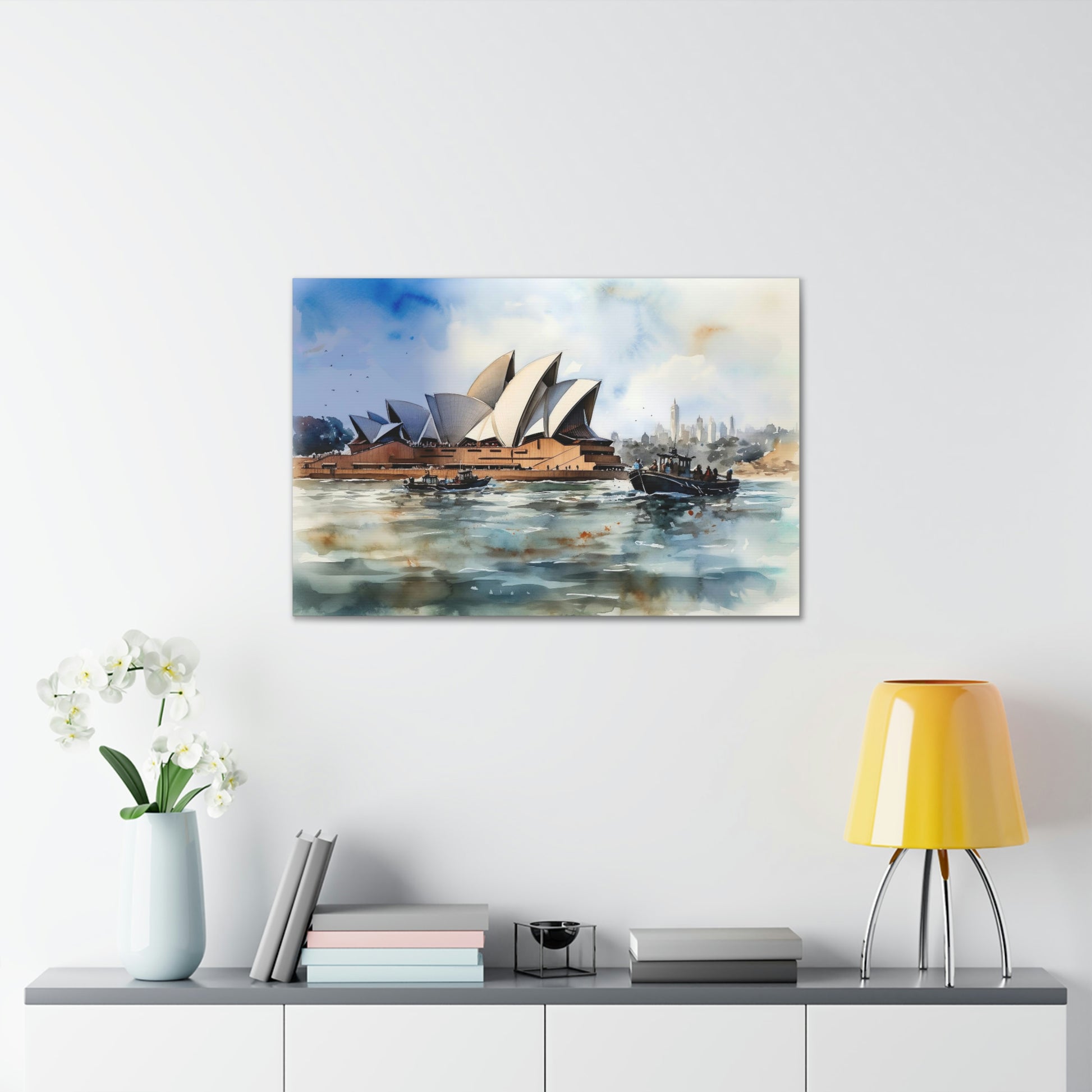 Sydney's Allure: Iconic Skyline and Harbor Views - Canvas Print | Canvas | Art & Wall Decor, Canvas, Fall Picks, Hanging Hardware, Home & Living, Indoor, Top Spring Products, Valentine's Day promotion | Prints with Passion