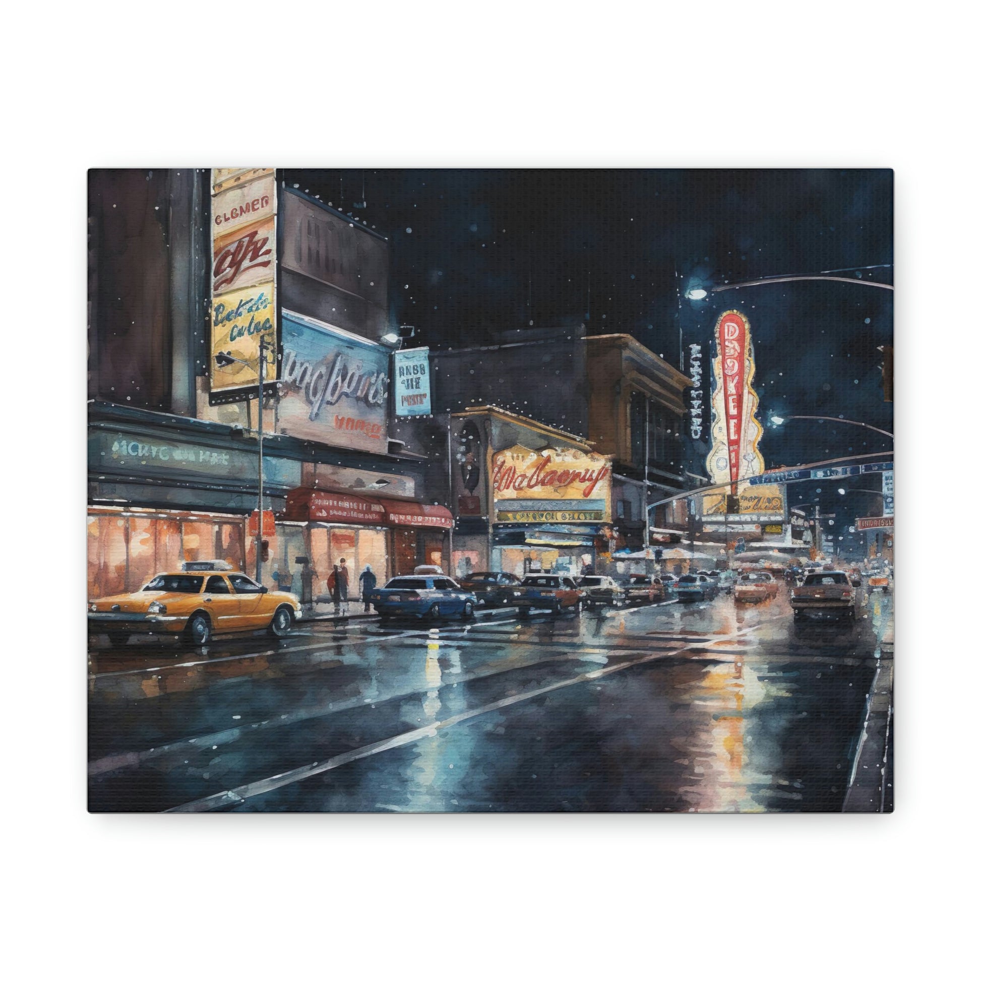 Vegas Canvas Print : Vegas Nights: Dazzling Lights and Energy