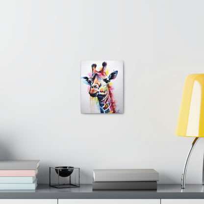 Light Gray Giraffe Canvas Print