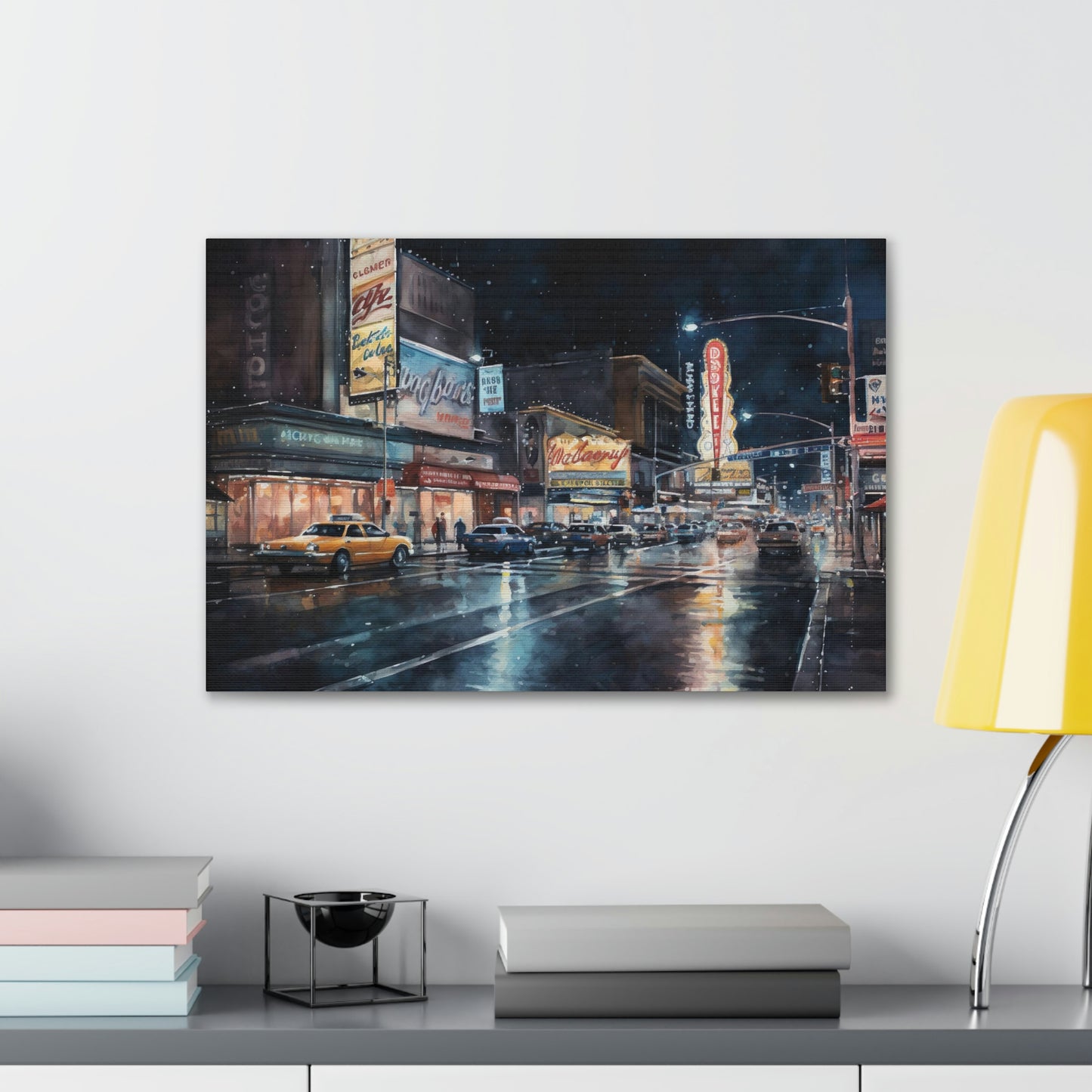 Vegas Canvas Print : Vegas Nights: Dazzling Lights and Energy