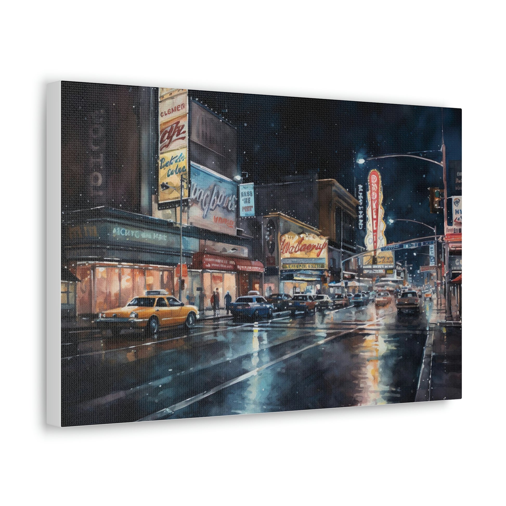 Vegas Canvas Print : Vegas Nights: Dazzling Lights and Energy