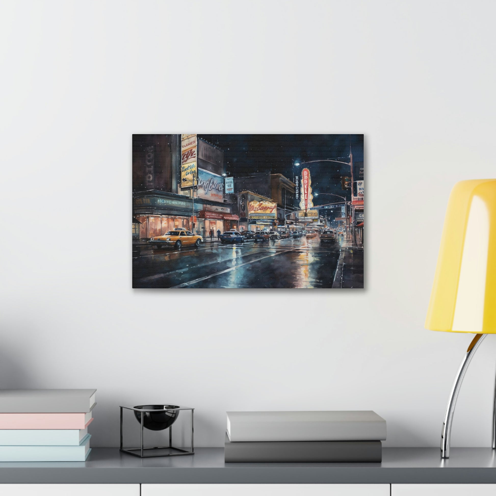 Vegas Canvas Print : Vegas Nights: Dazzling Lights and Energy