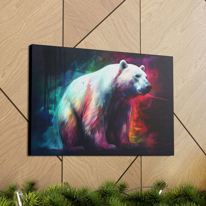 Tan Majesty Polar Bear Canvas