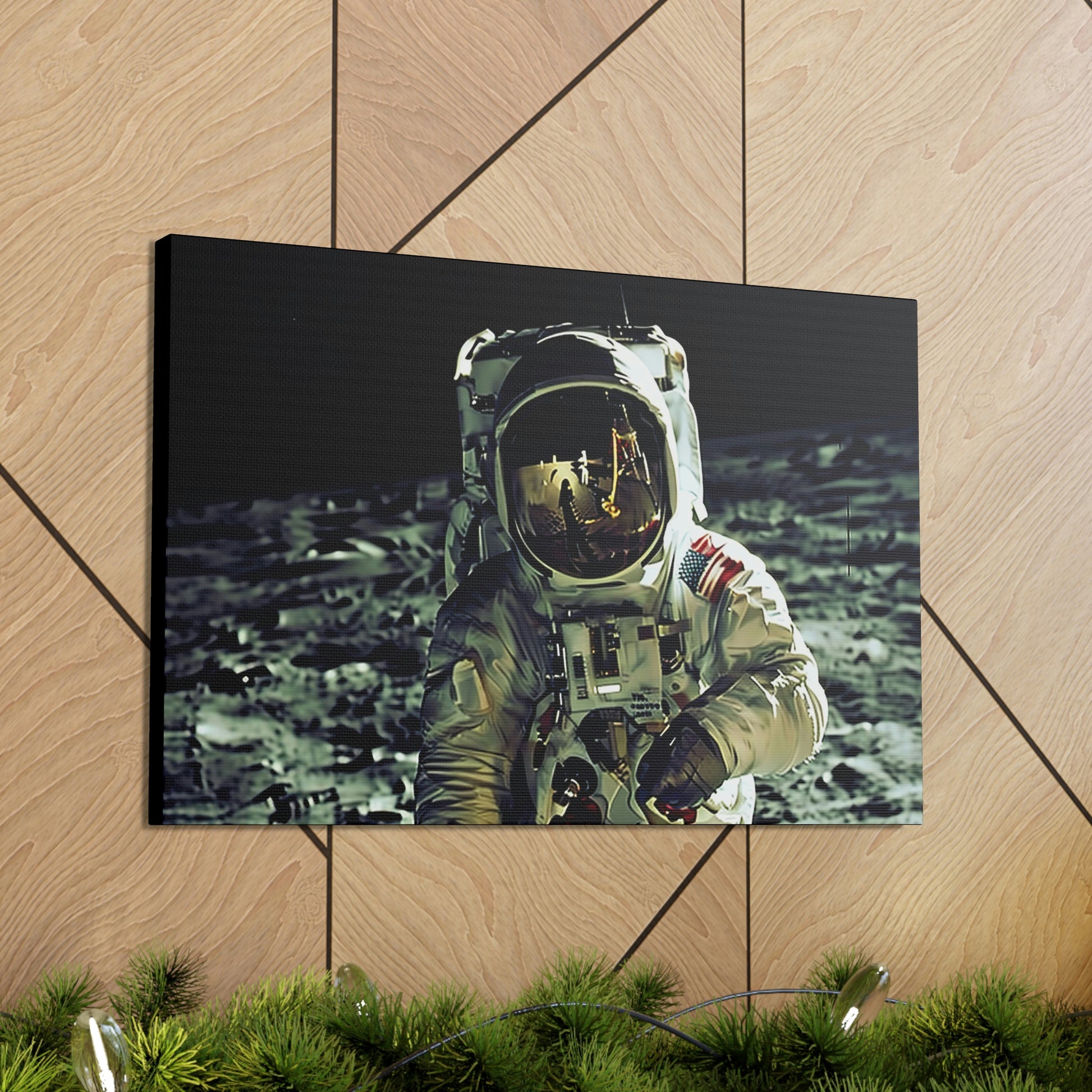 Rosy Brown Man Moon Canvas