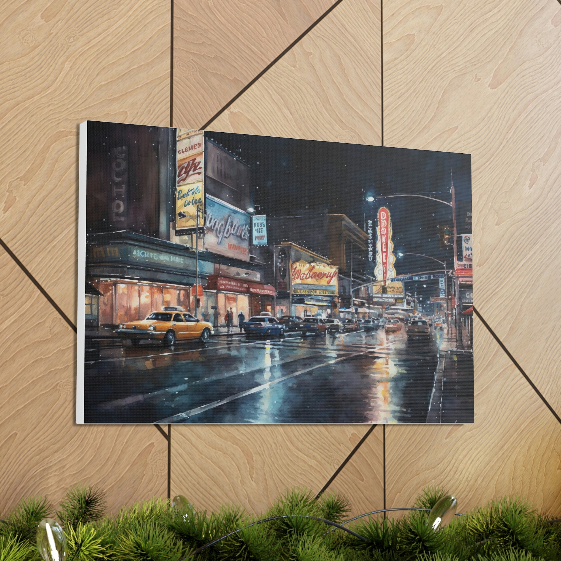 Vegas Canvas Print : Vegas Nights: Dazzling Lights and Energy