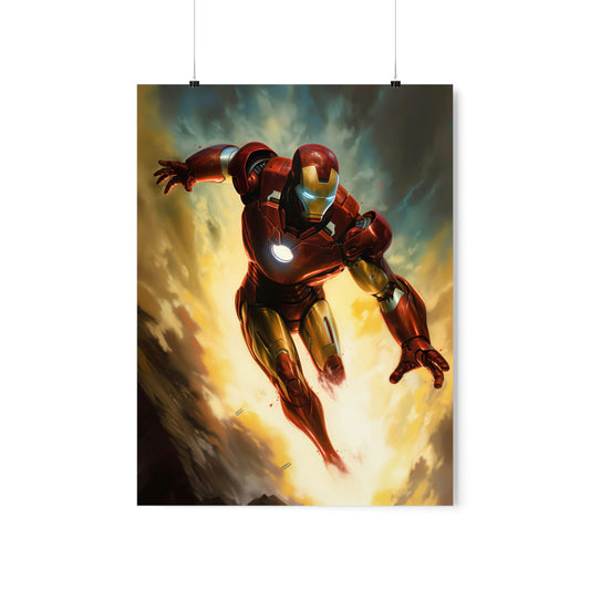 Dark Khaki Iron Man Canvas