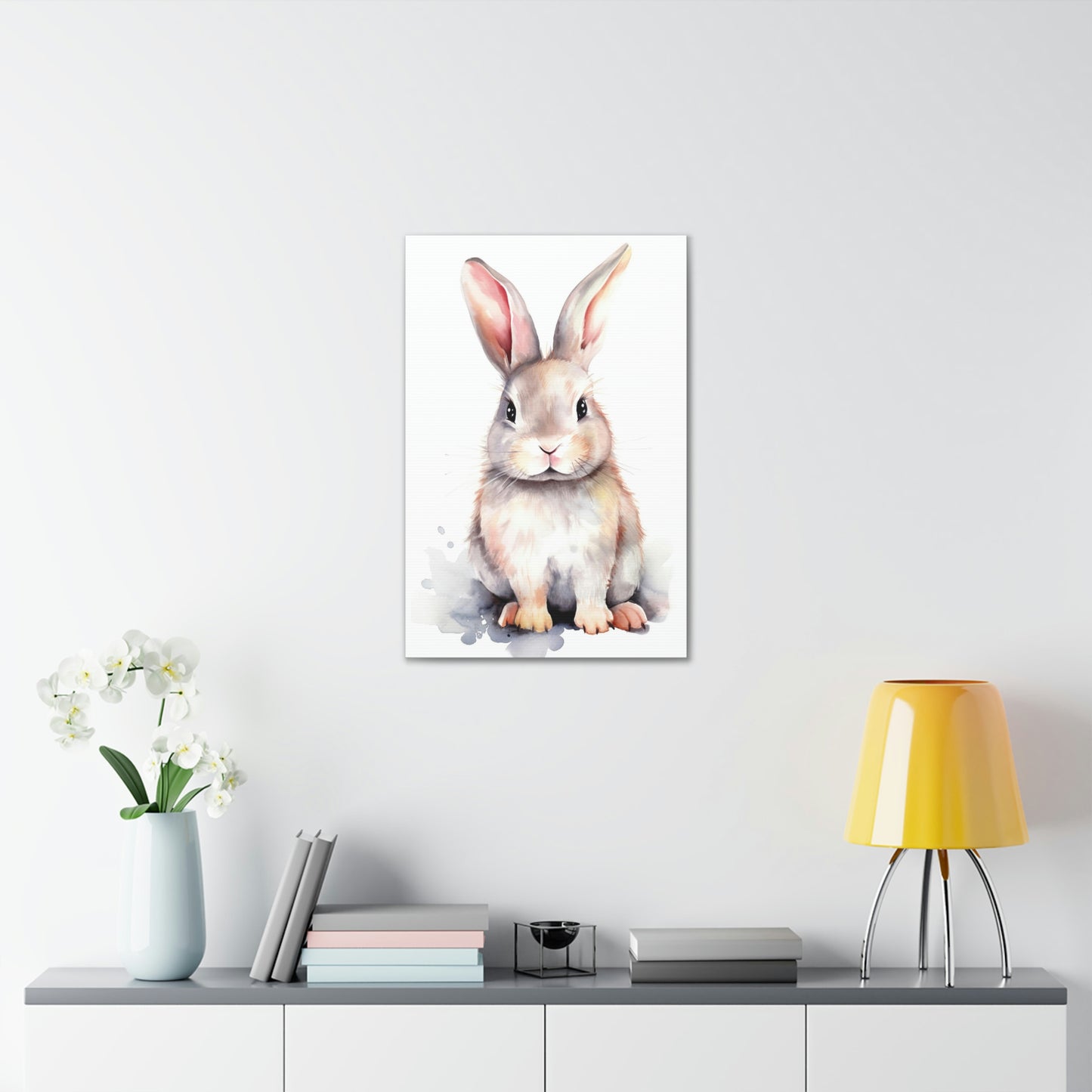 Bunny Art Canvas Print | Canvas | Art & Wall Decor, Art Canvas Print, Bunnies Wall, Canvas, canvas print, canvas prints, Canvas Prints Poster, Fall Picks, Hanging Hardware, Home & Living, Indoor, Top Spring Products, Valentine's Day promotion, wall art | Prints with Passion