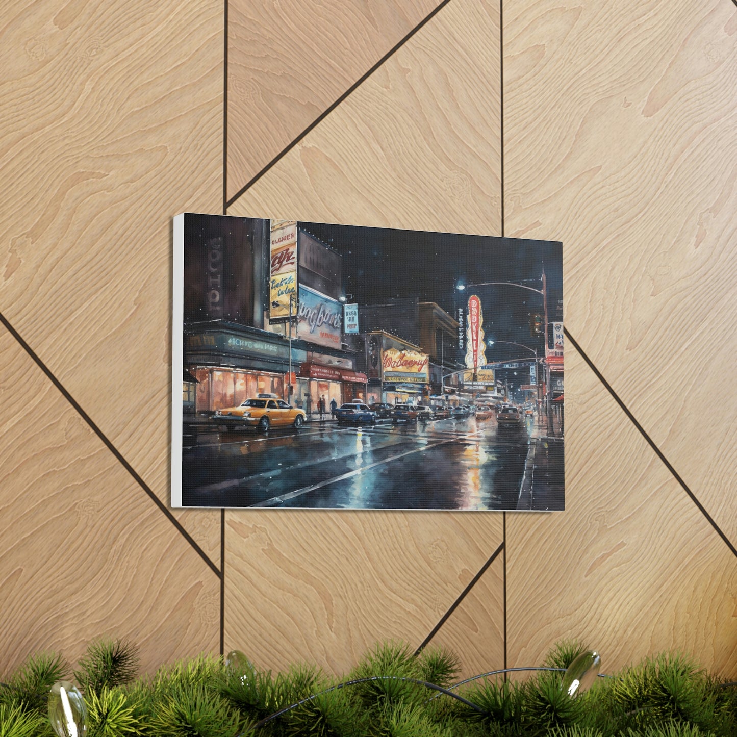 Vegas Canvas Print : Vegas Nights: Dazzling Lights and Energy