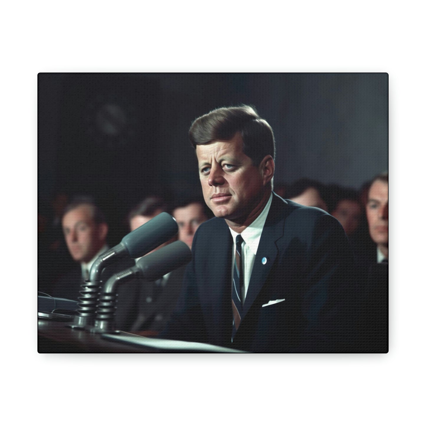 Dark Slate Gray JFK Canvas