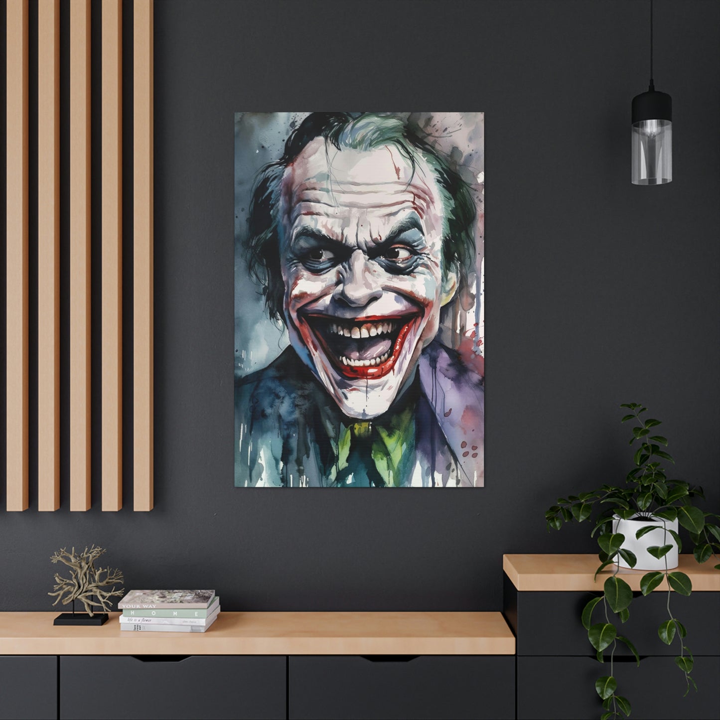 Dark Slate Gray Nicholson Joker Canvas