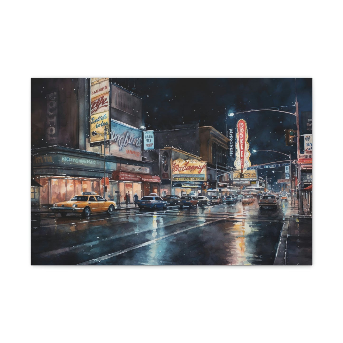 Vegas Canvas Print : Vegas Nights: Dazzling Lights and Energy