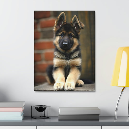 Royal Canin German Shepherd Puppy Canvas | Canvas | abstract wall art, animal wall art, Art & Wall Decor, Canvas, Dog Lover Gift, dog painting, Elegant Dog, German Shephard, Hanging Hardware, Home & Living, home decor, Indoor, Pet Owners Framed, pet portrait, Portrait, Puppy Canvas Art, Wall Canvas, Wall Decor | Prints with Passion