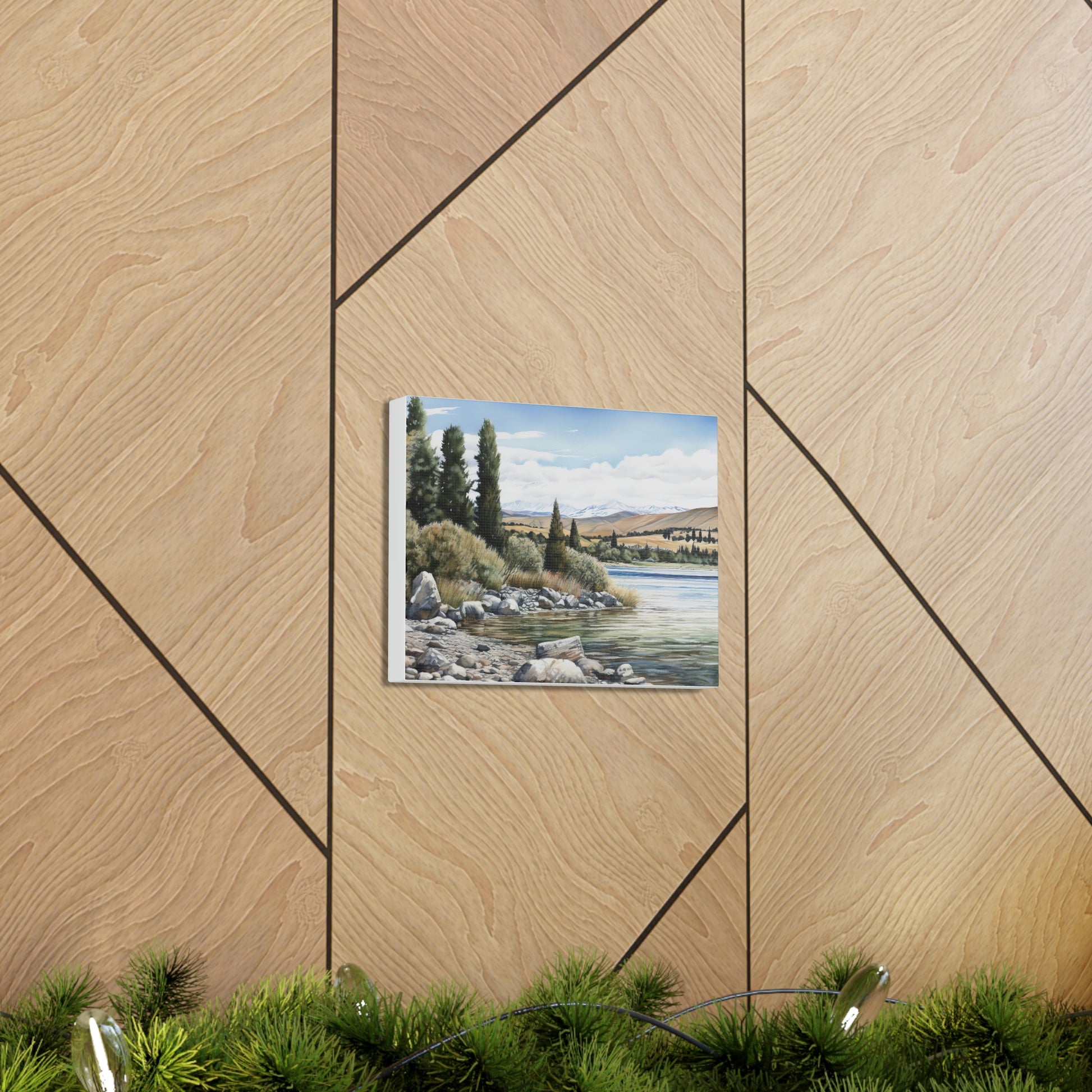 Tan Tekapo Tranquility: Serene Landscapes of New Zealand - Canvas Print