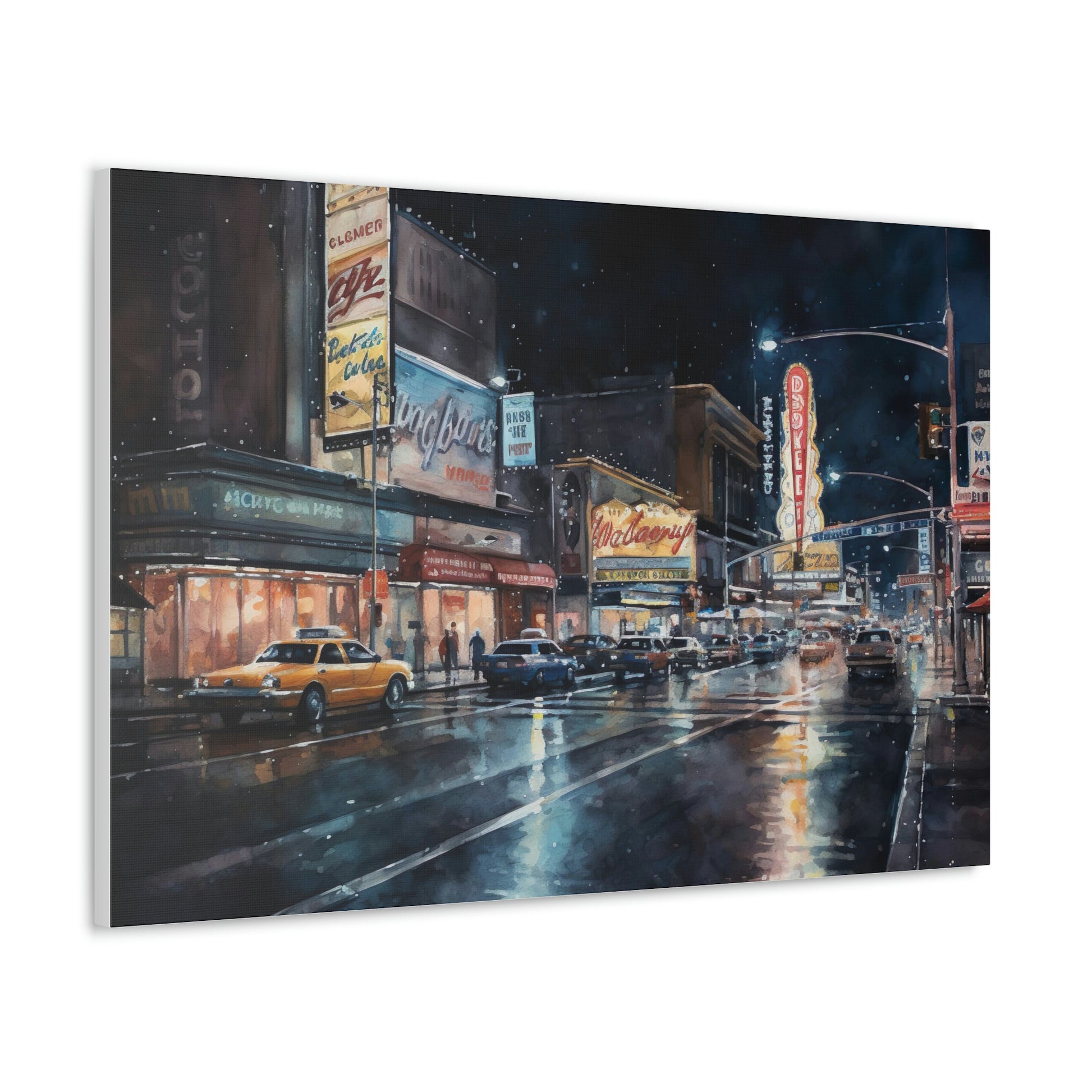 Vegas Canvas Print : Vegas Nights: Dazzling Lights and Energy