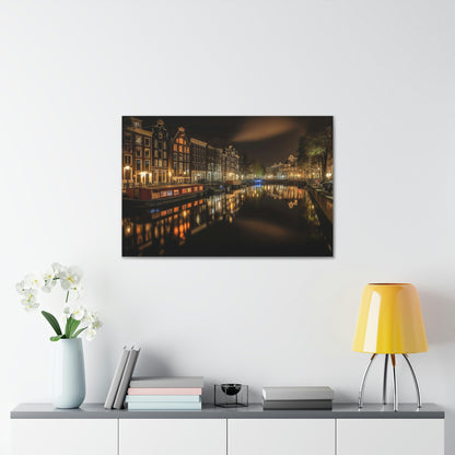 City Prints Amsterdam European Nightscape Canvas: Explore the Best Things to Do in Amsterdam | Canvas | Amsterdam, Art & Wall Decor, Art Canvas Print, Canvas, Canvas Printing, canvas prints, canvas wall art, Fall Picks, Hanging Hardware, Home & Living, Indoor, Top Spring Products, Valentine's Day promotion, Wall Canvas | Prints with Passion