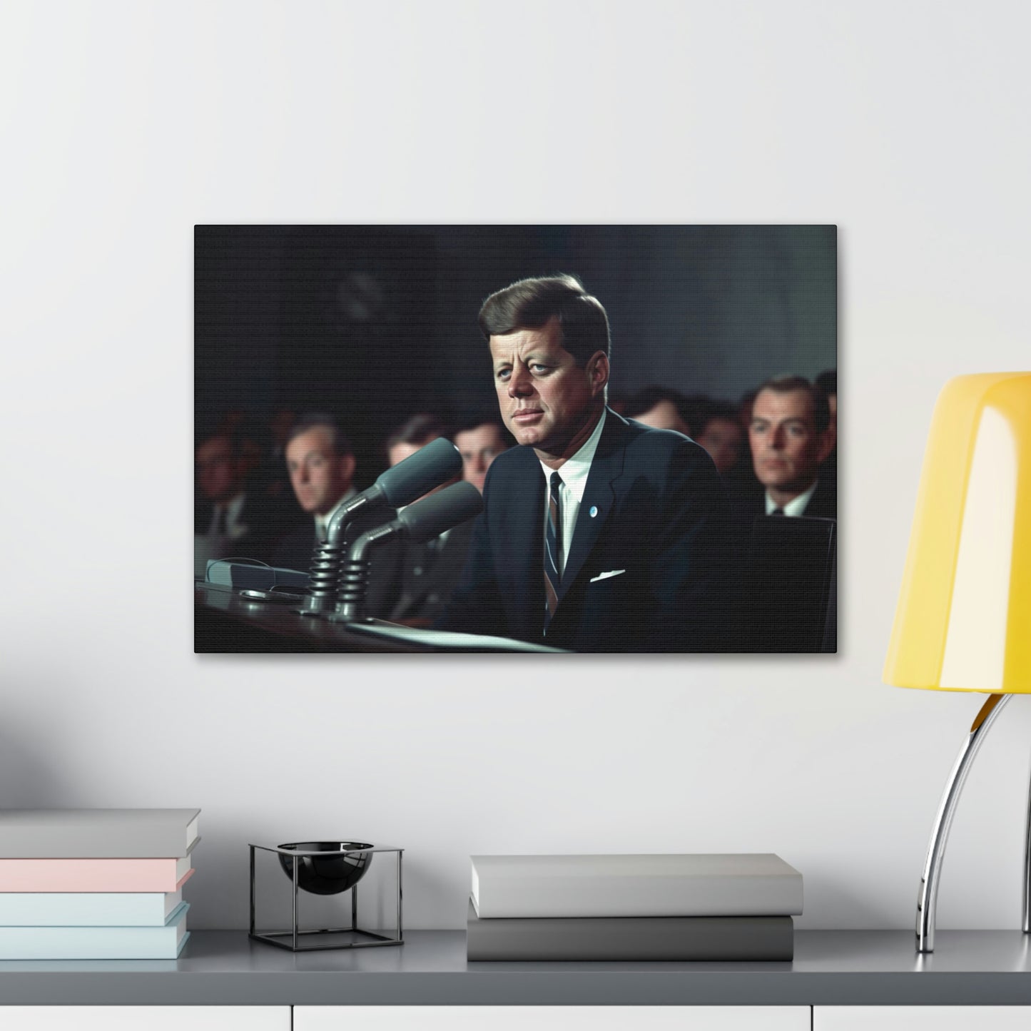 Dark Slate Gray JFK Canvas