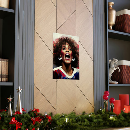 Whitney Houston Wall Art | Super Bowl Canvas Art