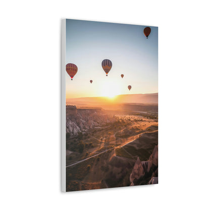 Light Gray Air Balloons Canvas