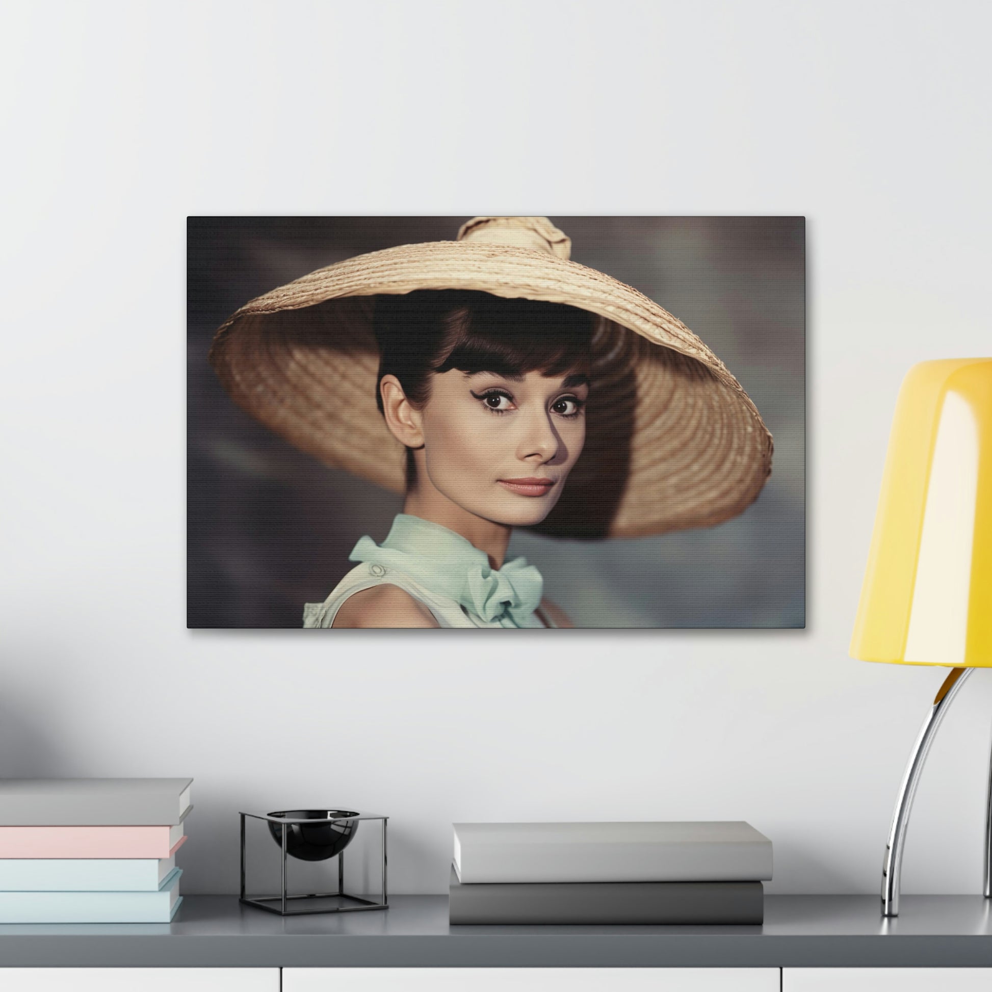 Light Gray Audrey Hepburn Canvas