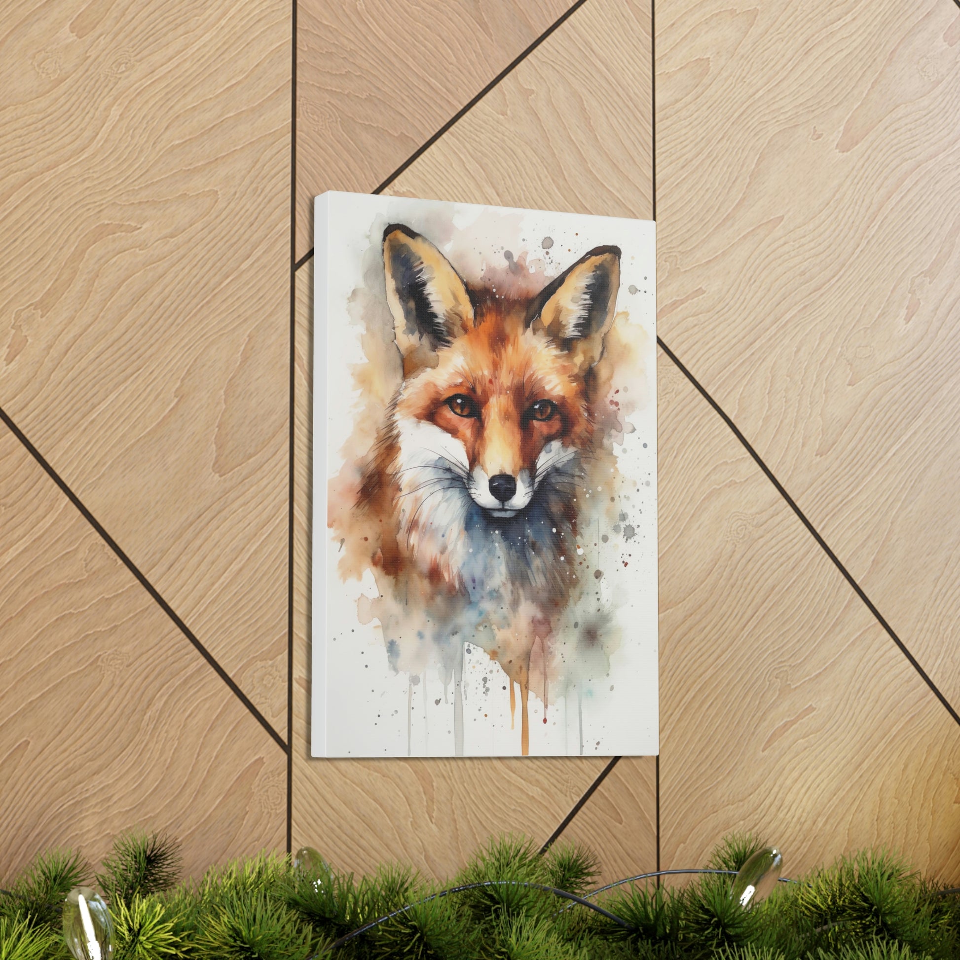 Tan Sly and Beautiful: Fox Canvas Print for Nature and Wildlife Lovers